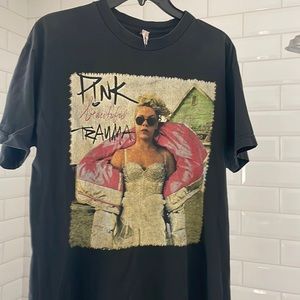 Pink concert tee shirt. No stains or holes